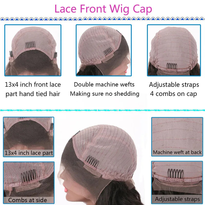 Human Hair Wigs Full Lace Ash Brown Highlights 360 Full Lace Wig