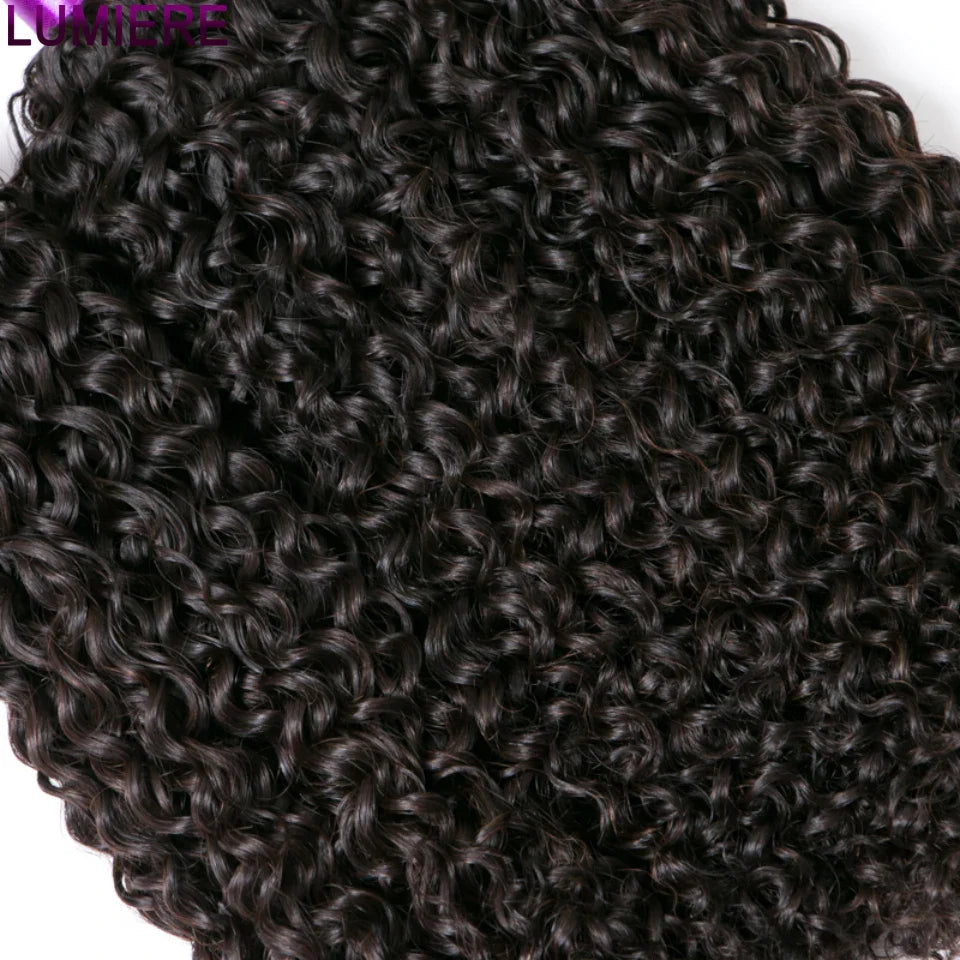 12A Afro Kinky Curly Human Hair 1/3/4 Bundles Deal 30 40 Inch Loose Deep  Curly Bundle HAIR