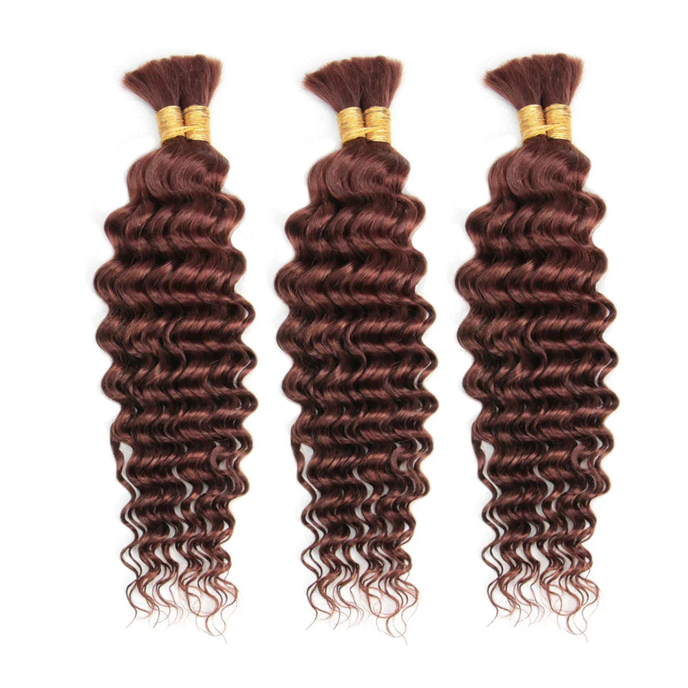 Deep Wave Bulk Human Hair for Braiding No Weft Human Braiding Hair
