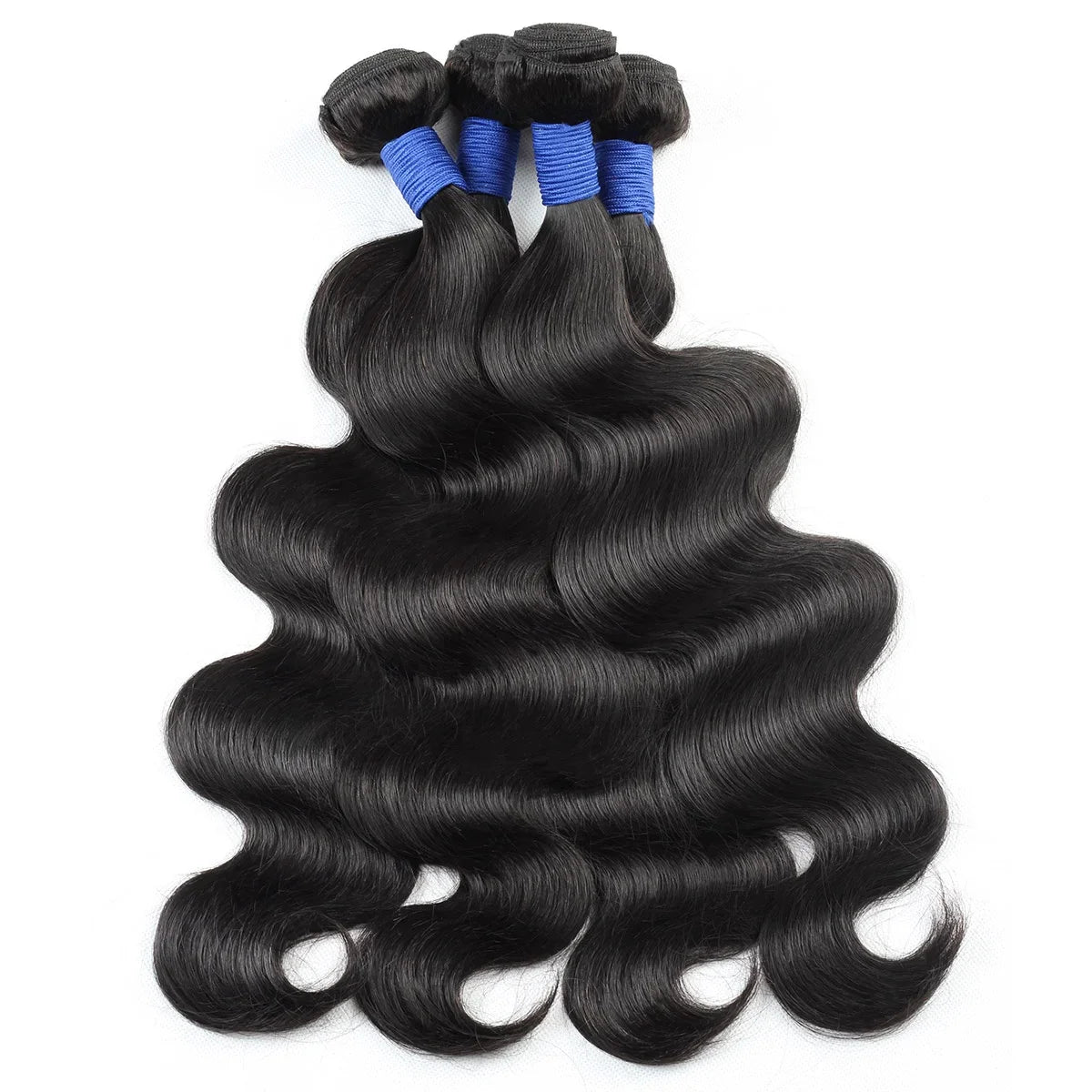 38 40 Inch Body Wave 3 4 Bundles Brazilian Remy Unprocessed Human Hair Wavy Doule Drawn Bundles