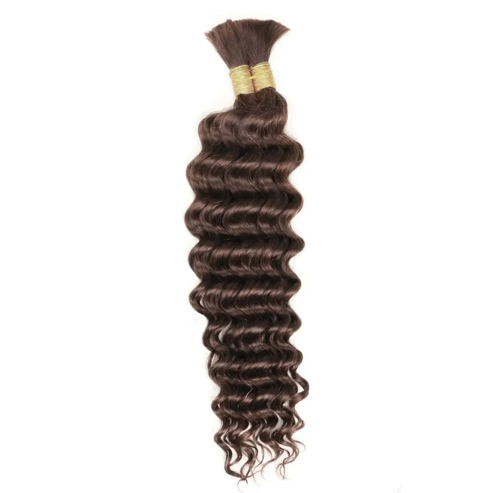 P4/27 Highligt Deep Wave Bulk Human Hair Braiding Blonde Curly Brazilian Human Hair