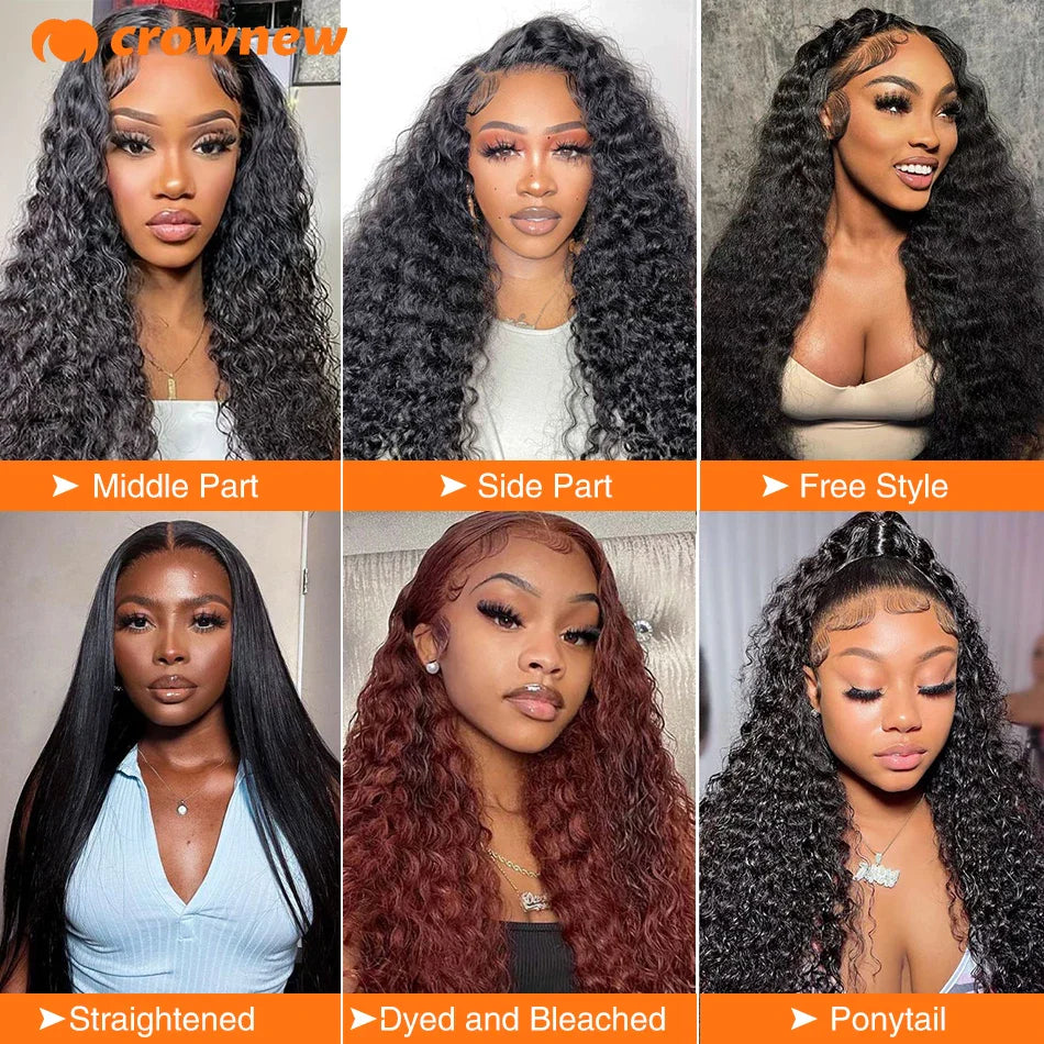 Deep Wave Wigs 13X4 HD Lace Front Human Hair Wig