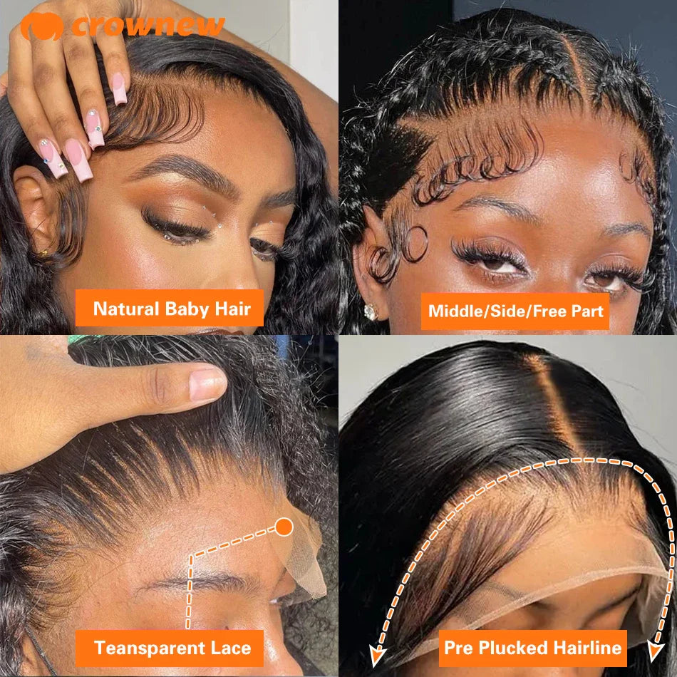 Deep Wave Wigs 13X4 HD Lace Front Human Hair Wig
