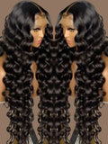 40 Inch Loose Deep Wave Lace Front Human Hair Wig Brazilian Nature Wave Curly Wigs Human Hair