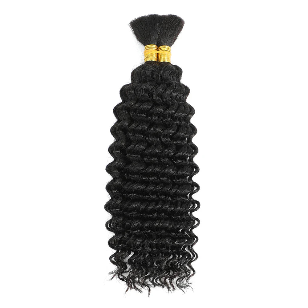 P4/27 Highligt Deep Wave Bulk Human Hair Braiding Blonde Curly Brazilian Human Hair