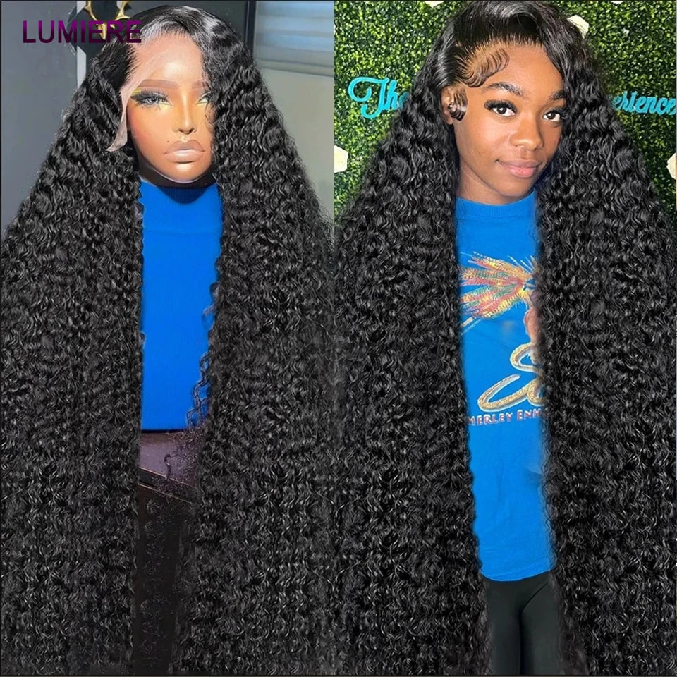 12A Afro Kinky Curly Human Hair 1/3/4 Bundles Deal 30 40 Inch Loose Deep  Curly Bundle HAIR