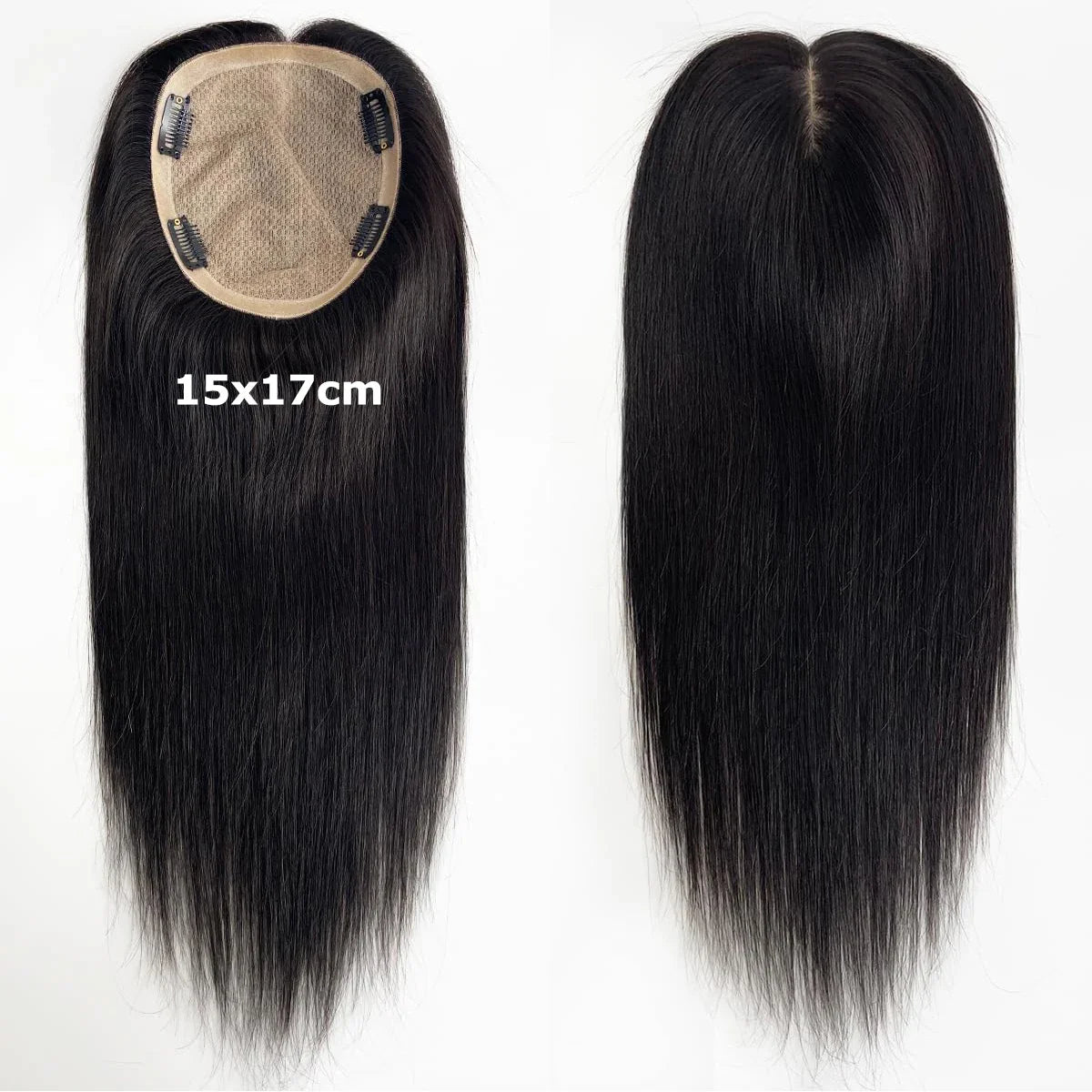 Woman Topper Human Hair Silk Base Topper Breathable Natural Scalp Top Virgin European Human Hair