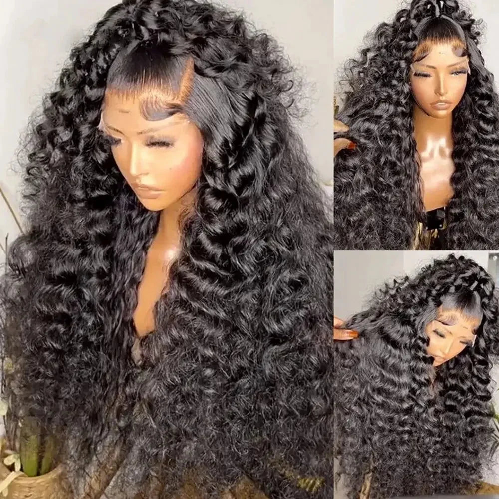 250 Density Water Wave 13x6 13x4 HD Lace Front Human Hair Wigs