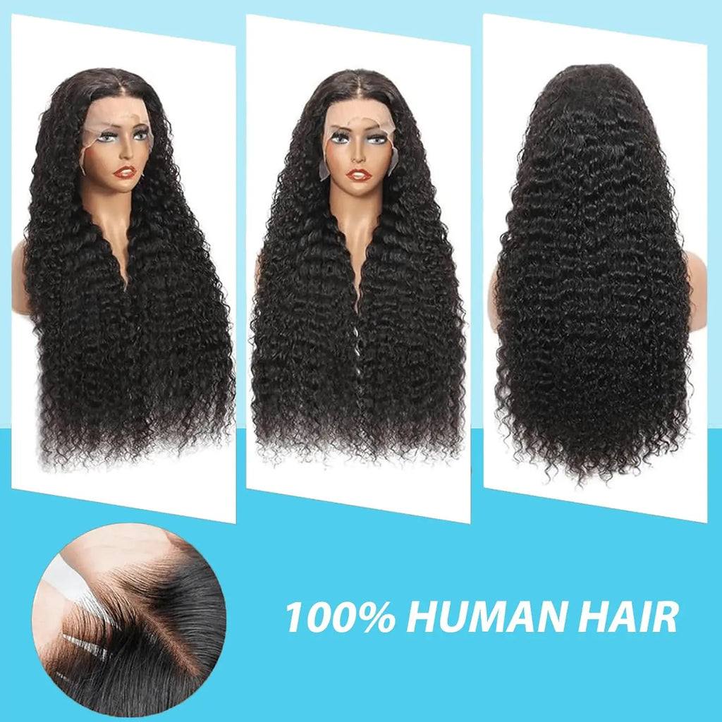 13x6 Hd Frontal Human Hair Pre-plucked Lace Brazilian Water Wave With Hd 13x4 Front Wig