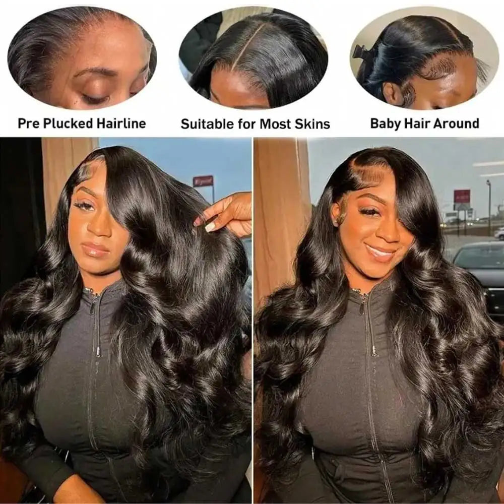 40 42 Inch Body Wave Human Hair Wigs 13x4 13X6 HD Lace Frontal Wig Human Hair