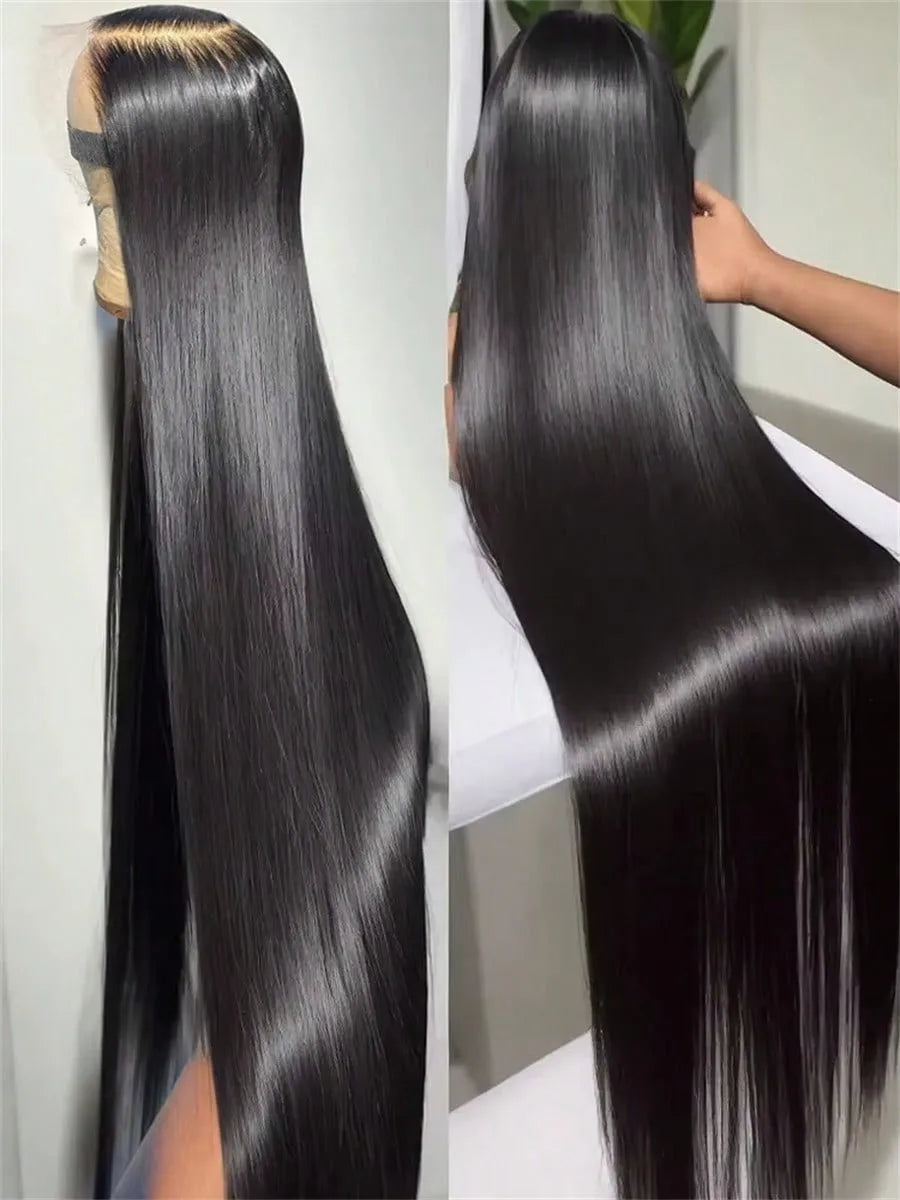 36 38 40 Inch Bone Straight 13x4 Lace Front Wig Human Hair Lace Front Human Hair
