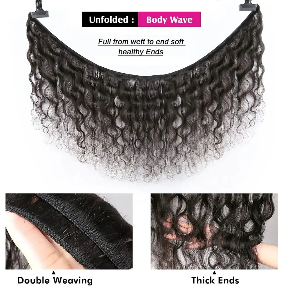 Body Wave Human Hair Bundles Brazilian Raw Human Hair