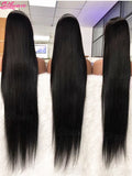 30 40 Inch 13x4 13x6 HD Transparent Bone Straight Lace Front Wigs
