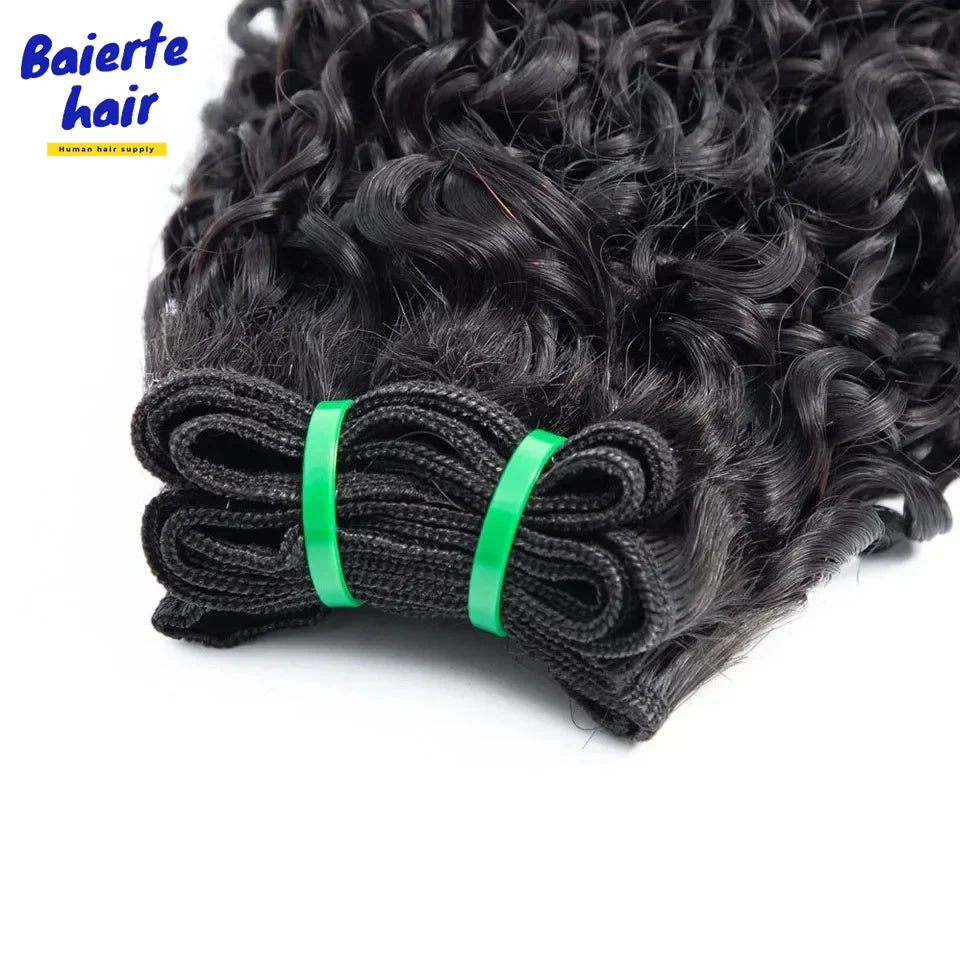 15A Pixie Curly Bundles Kinky Curly Human Hair 3/4 Bundles Deal Raw Virgin Curly