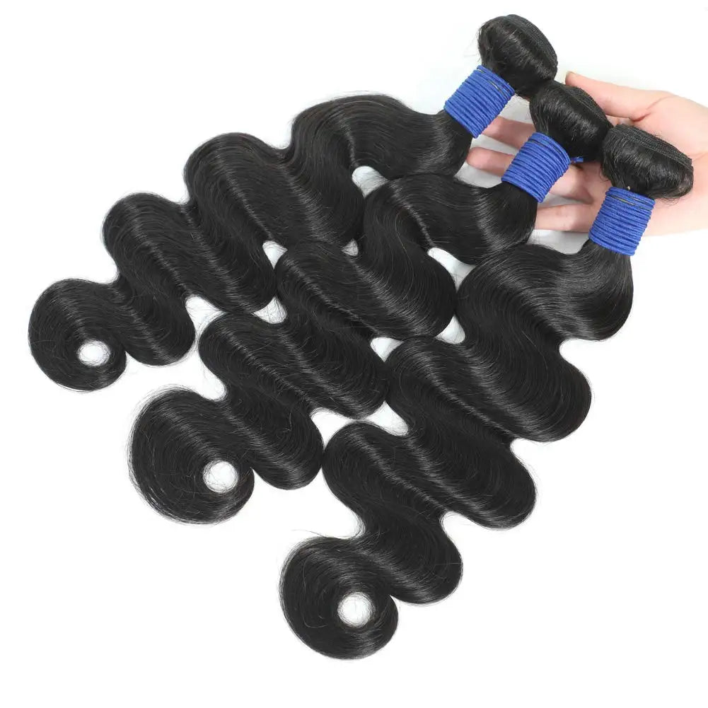 38 40 Inch Body Wave 3 4 Bundles Brazilian Remy Unprocessed Human Hair Wavy Doule Drawn Bundles