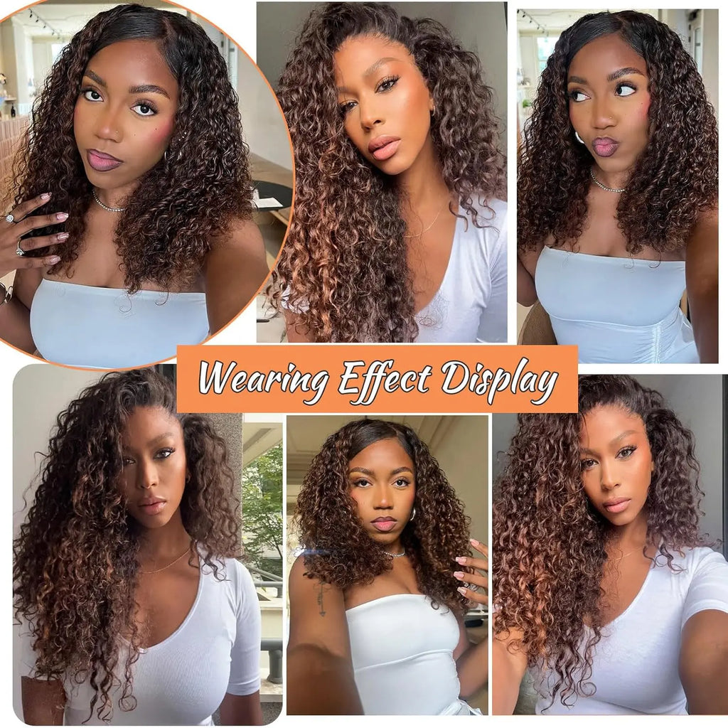 15A Burmese Curly Human Hair Bundles P4/27 Human Virgin Hair