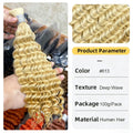 High Quality #1#2#3#4  Wave 16-26 Inch Boho Braids Hair Bulk 100g/pack Many Color