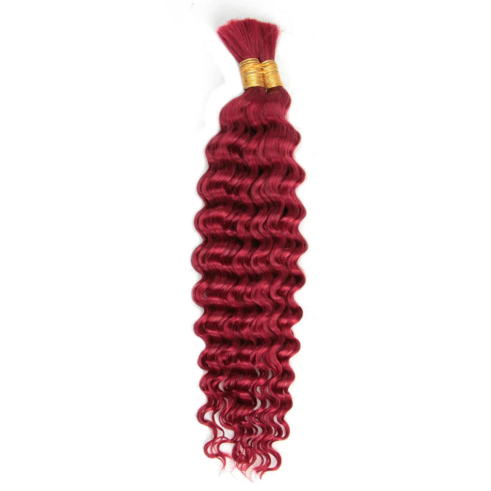 P4/27 Highligt Deep Wave Bulk Human Hair Braiding Blonde Curly Brazilian Human Hair