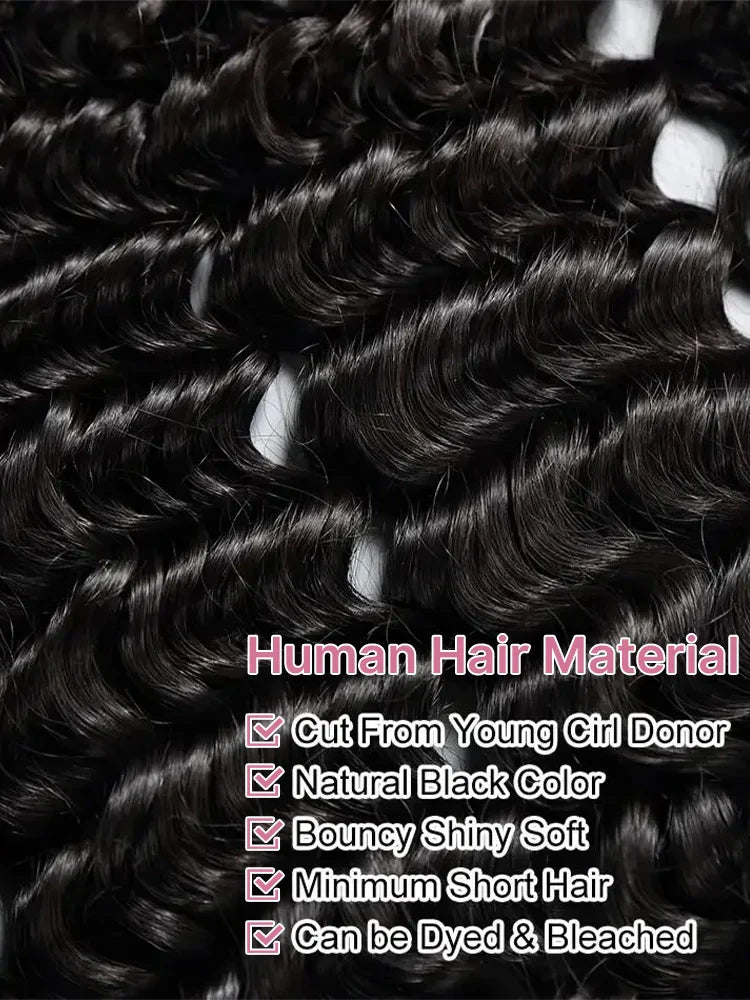 300 High Density HD 13x6 Deep Wave Lace Frontal Wigs 40 50 Inch Jerry Curly Human Hair Wigs