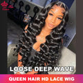 Queen Hair Loose Deep Real HD Lace Wig Raw Hair Pre Plucked