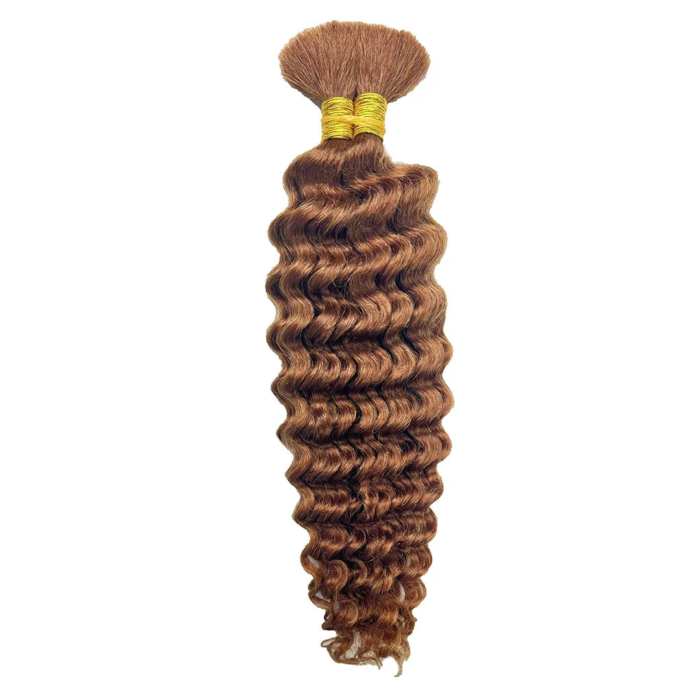 Deep Wave Bulk Human Hair for Braiding No Weft Human Braiding Hair
