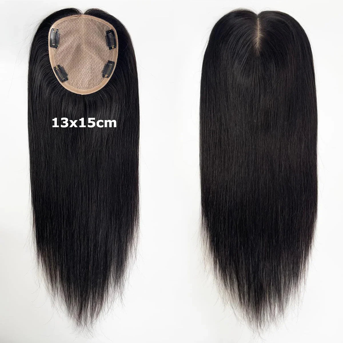Woman Topper Human Hair Silk Base Topper Breathable Natural Scalp Top Virgin European Human Hair