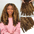 15A Burmese Curly Human Hair Bundles P4/27 Human Virgin Hair