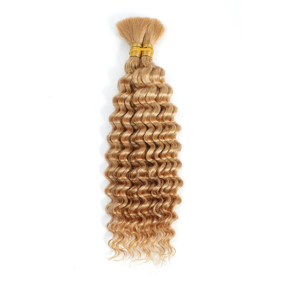 Deep Wave Bulk Human Hair for Braiding No Weft Human Braiding Hair